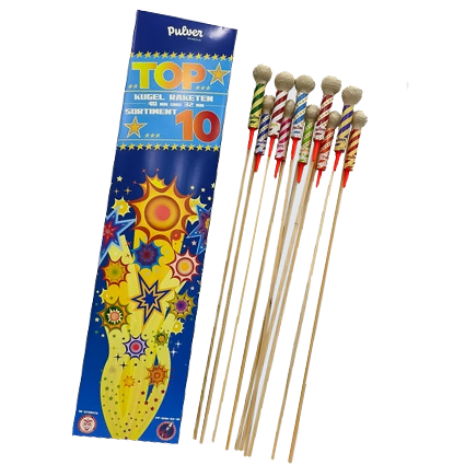 Pulver Pyrotechnik Top 10 Kugelraketen Mix